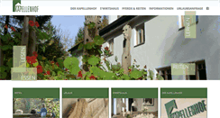 Desktop Screenshot of kapellenhof.eu
